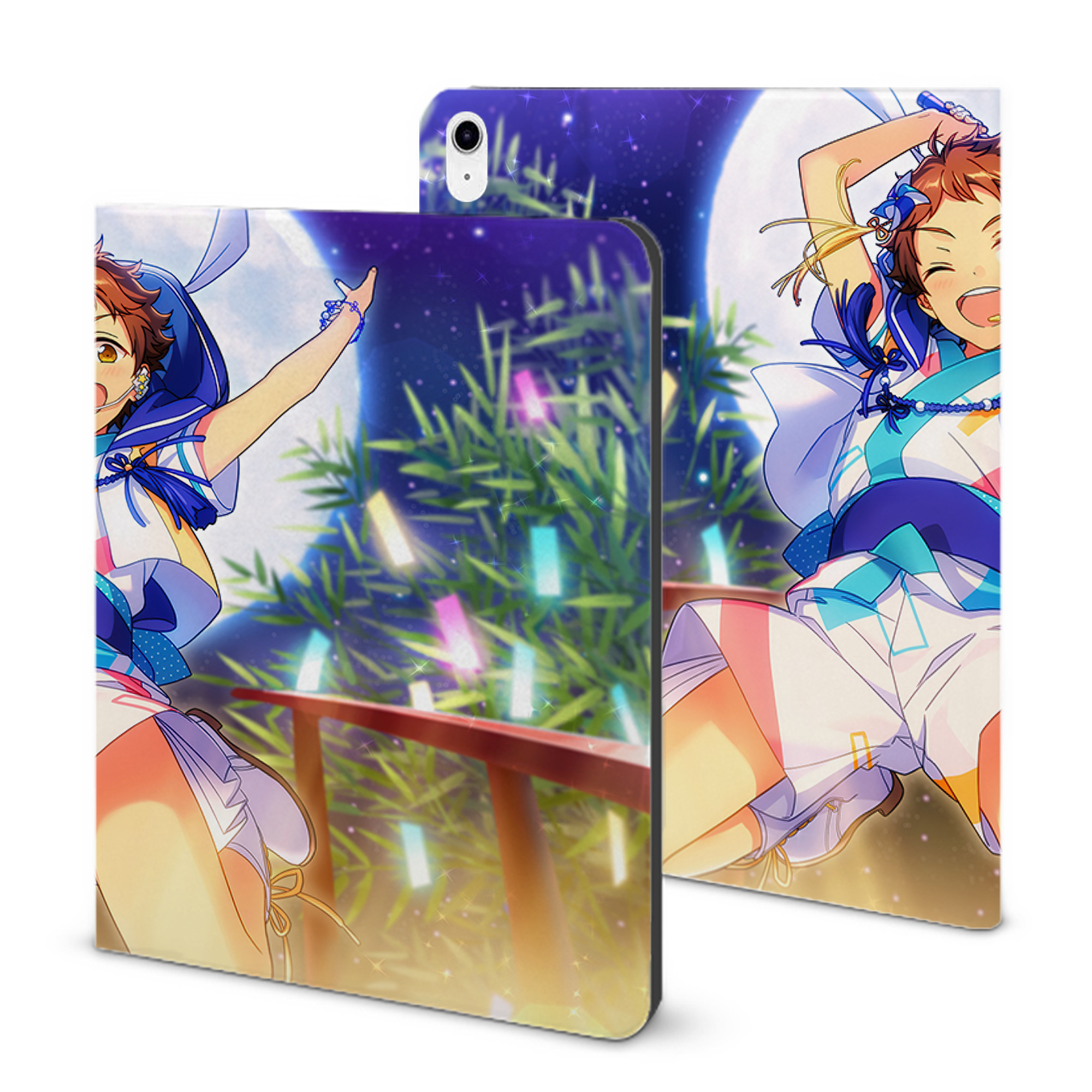 （画像用） あんさんぶるスターズ! Ensemble Stars IPad ケース ブック型 PUレザー TPU 耐衝撃 軽量 薄型 ペン収納なし 全面保護 IPad 各モデル対応